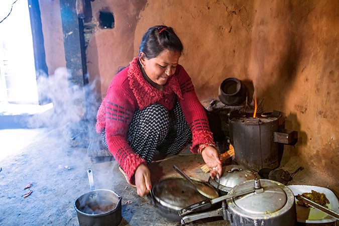 Kalpana Shrestha now takes an active part in household work and wants to start her own small business in the future. Photo: UN Women/N. Shrestha