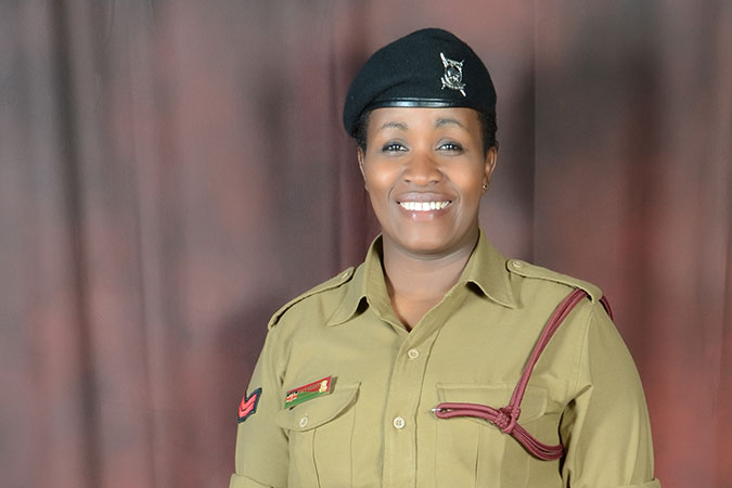 Lucy Nduati is a 34-year-old single mother and a police officer from Nairobi. Photo courtesy of Lucy Nduati