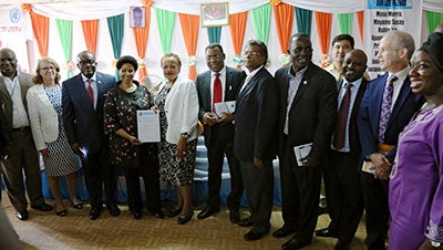 UN Women Executive Director Phumzile Mlambo-Ngcuka launched a five-year Joint Programme on Sexual and Gender-Based Violence and Harmful Traditional Practices in Libera. Photo: UN Women/Stephanie Raison