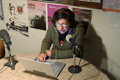 Verónica Galicia Castro,producer of La Voladora Radio.  Photo Courtesy of Verónica Galicia Castro