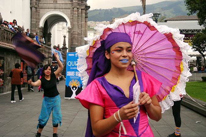 Una mujer en Quito, Ecuador. Foto: ONU Mujeres.