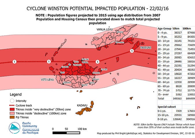 Almost 350,000 people have been affected by Tropical Cyclone Winston. Photo: Pacific Community