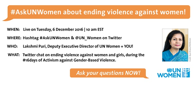 #askUNWomen about ending violence against women