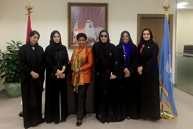 UN Women launches UAE liaison office in UAE hosted by the General Women's Union. Photo: UN Women