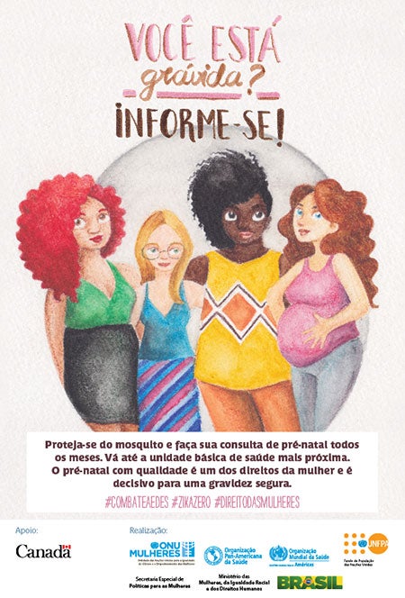 “You're pregnant? Inform yourself!”
