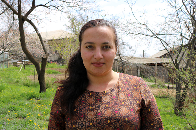 Alina Gevorgyan, a member of the Aghavnadzor community Women's group. Photo: Green Lane/Armen Sarukhanyan