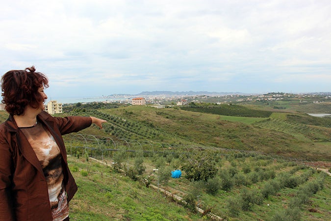 Gentiana Sinjari, Administrator of “Tree of Life” (Pema e jetes) farm in Shkallnur, Durres, Albania. Photo: UN Women/Yllka Parllaku