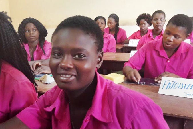 Young girls and women benefit from training at the Institute of Womenís Education, supported by UN Women, in the the town of Korhogo, 700 km from Abidjan. Photo: UN Women/Alpha Ba