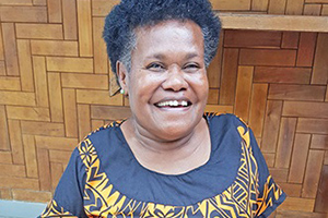 Litia Naitanui, Disabled People’s Organisation (DPO) Rewa Branch President, says the Toolkit on Eliminating Violence Against Women and Girls with Disabilities (EVAWG) has been life-changing for some Fijian women. Photo: UN Women/Jacqui Berrell