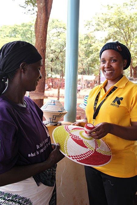 Beatrice Emanuel serves as the Women’s Empowerment Supervisor from IRC, and UN Women’s implementing partner at the Mtendeli Women’s Centre. Photo: UN Women/Deepika Nath