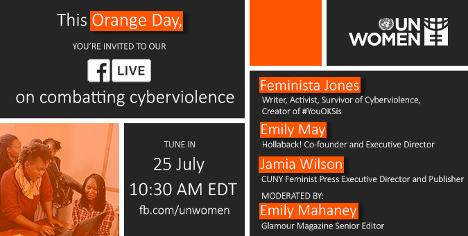 Orange Day Facebook live on ending cyberviolence against women