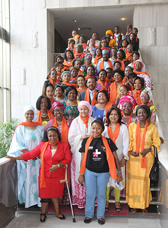 Amina J. Mohammed, Deputy Secretary-General of the United Nations, along with UN and AU officials, including UN Women Executive Director, Phumzile Mlambo-Ngcuka, met this morning at the Kempinski Hotel, a delegation of women leaders in the DR Congo to revitalize women's participation and women's leadership in peace, security and development. Photo: MONUSCO/John Bompengo