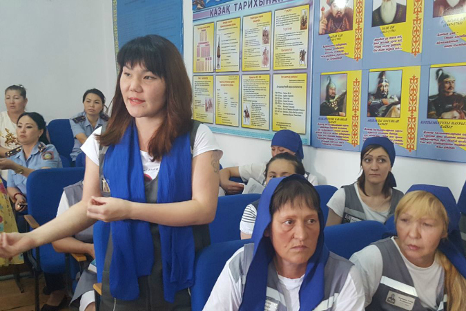 Representatives of the General Prosecutor’s Office and UN Women consulted women across the country, including women in prison, to learn about their needs. Photo: Kazakhstan’s General Prosecutor’s Office.