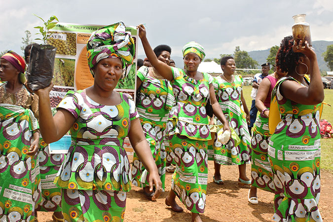 Women farmers participate in the International Women’s Day. Photo: UN Women/Burundi