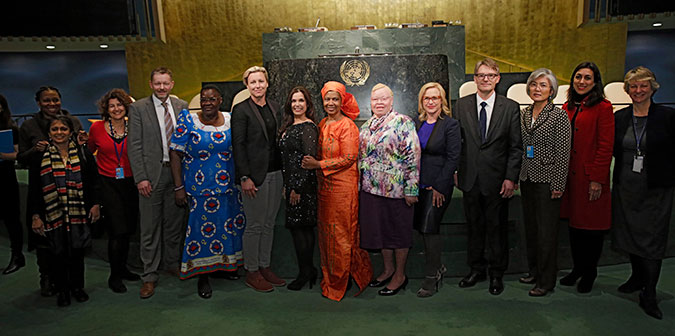 Activists, celebrities and governments call to end global gender pay gap. Photo: UN Women/Ryan Brown