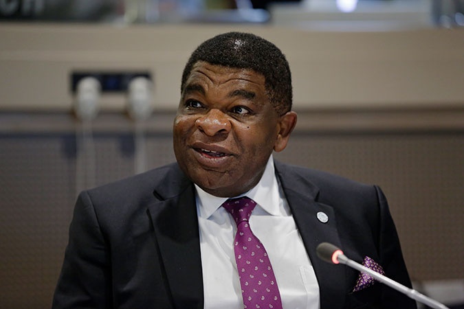 IPU Secretary General Martin Chungong speaks at the event “The Roadmap for Substantive Equality:2030” held at United Nations Headquarters on 14 February 2017. Photo: UN Women/Ryan Brown