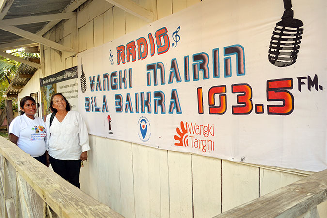 The MADRE and Wangki Tangni Radio station where programming on violence against women and women’s rights is produced for the community. Photo: UN Trust Fund/Mildred García.