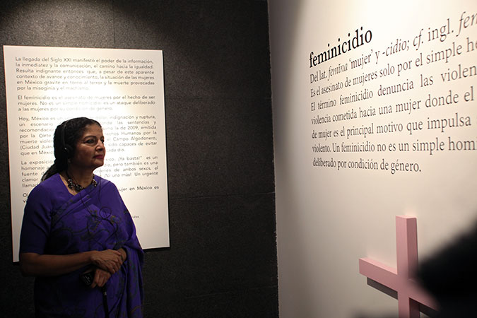 Ms. Puri during her visit at the Museum of Memory and Tolerance. Photo Credit: Alfredo Guerrero/ONU Mujeres