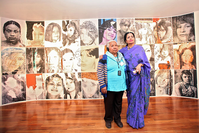 Ms. Puri with Irinea Buendía, mother of Mariana Lima, a Mexican victim of feminicide. Photo Credit: Alfredo Guerrero/ONU Mujeres