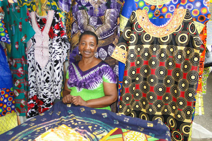 A woman market vendor at Mchikichini market in the city of Dar es Salaam, Tanzania. Photo: Equality for Growth