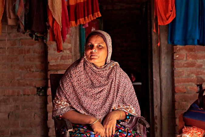 Mosammat Kamrunnahar, one of the Polli Shomaj Women in Dinajpur Zaman. Photo: UN Women/Snigdha Zaman