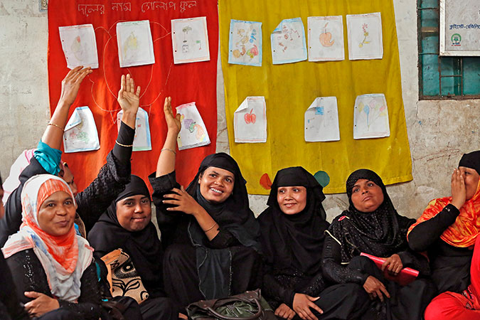 Polli Shomaj Women  in Teknaf Sadar. Photo: UN Women/Snigdha Zaman