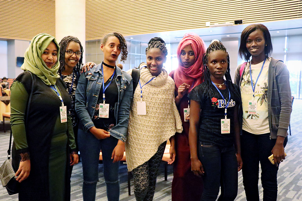 Participants in the first Coding Camp in Addis Ababa, Ethiopia in August 2018. Photo: UN Women/Faith Bwibo