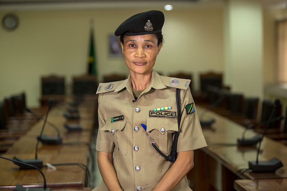 Faidah Suleiman, Superintendent of Police, Gender and Children Desk. Photo: UN Women/Daniel Donald