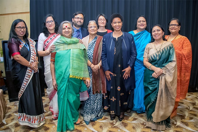 UN Women Executive Director Phumzile Mlambo-Ngcuka met with Civil Society leaders. Photo: UN Women/Saikat Mojumder