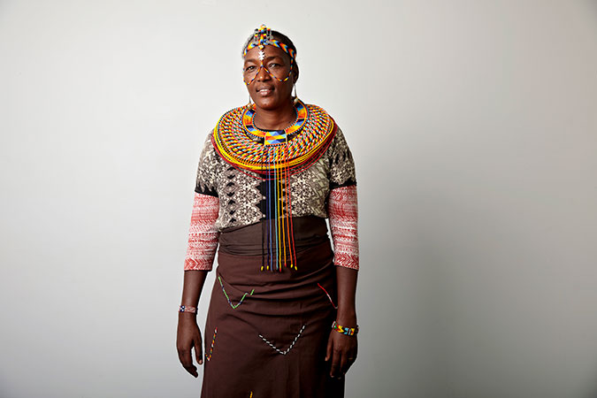 Alice Lesepen  representing the Rendille peoples of Marsabit County, Kenya. Photo: UN Women/Ryan Brown