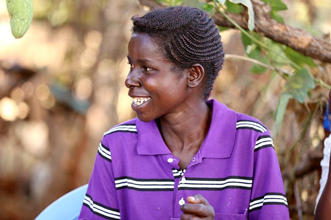 Fridah Kawira gets ready to attend one of the training sessions on post-harvest technologies led by UN Women and partners in Meru County. Photo/ UN Women Africa