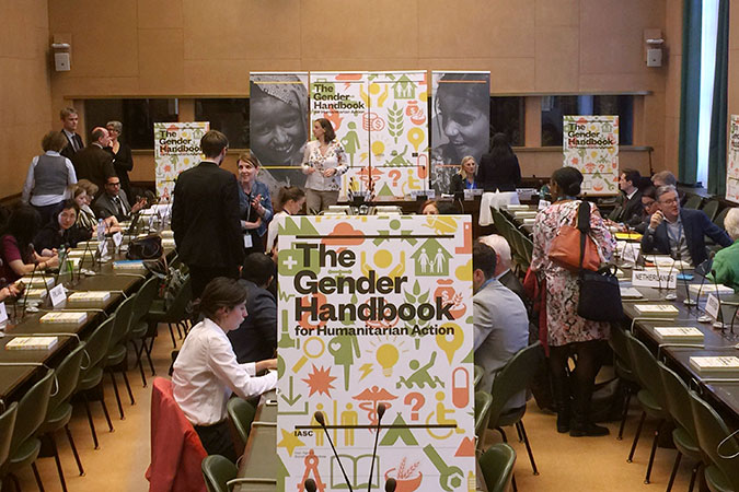 The Gender Handbook for Humanitarian Action was launched in Geneva on 17 April. Photo: UN Women/Maiken Thonke