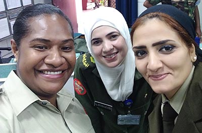 Captain Anaseini Navua Vuniwaqa with fellow participants in ninth edition of the Female Military Officer's Course from Jordan and Egypt. Photo courtesy of Captain Anaseini Navua Vuniwaqa