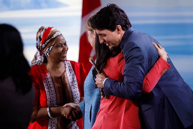 UN Women Executive Director Phumzile Mlambo Ngcuka, who is a member of the Gender Equality Advisory Council to the G7 Presidency, said: "As the richest economies in the world, G7 countries can bring about far-reaching systemic changes for women and girls. Their influence reaches beyond their borders, their political decisions have an impact on societies and economies around the world. They can use this power to make gender inequality history within a generation. I welcome the ‘2X Challenge’ which will provide critically needed resources to benefit women’s leadership and engagement in the economy, particularly women who need it most and who are at risk of being left behind. These investments will not only benefit women, they will benefit entire families, communities and nations.” Photo: Government of Canada