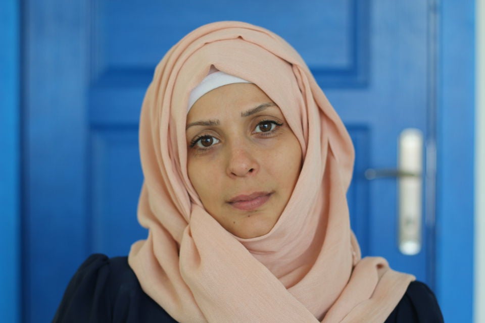 Menal Suleyman, at the age of 30, is a mother of three, a widow, and a refugee from Syria. Photo: UN Women/Sinem Aydin Lopez