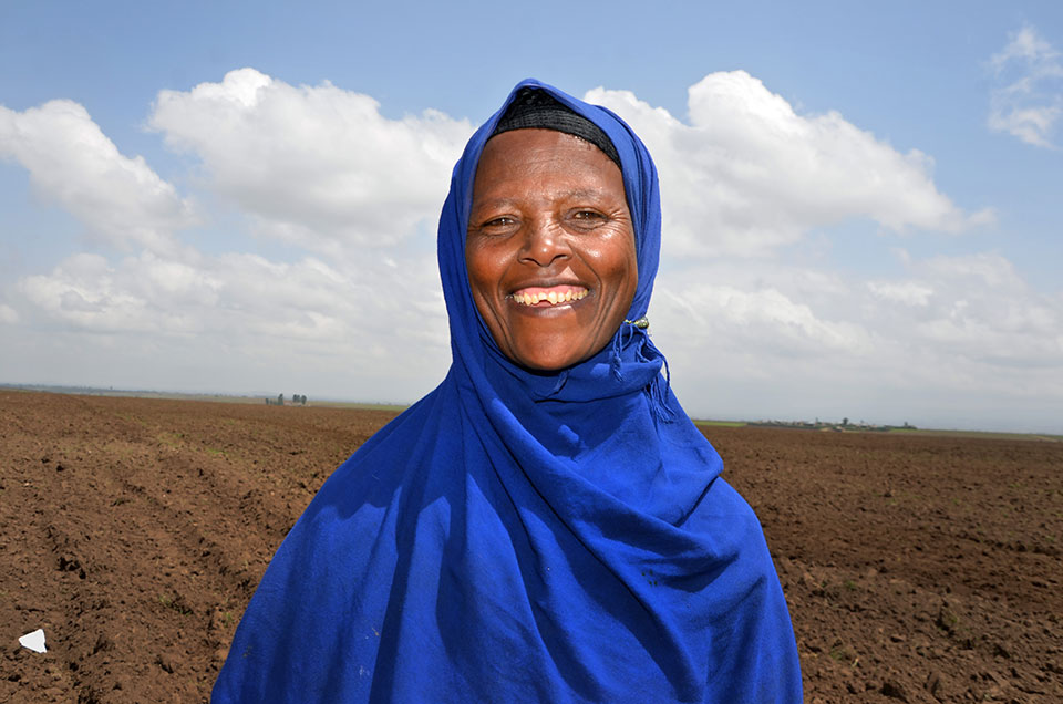 Kamso Bame is a member of the women's cooperative in her village. Photo: UN Women/Fikerte Abebe