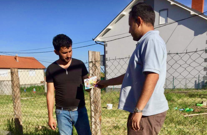 Male volunteers are trained to prevent early marriages in their communities. Photo: Adelina Qorraj