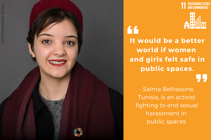 Salma Belhassine. Photo: UN Women/Ryan Brown