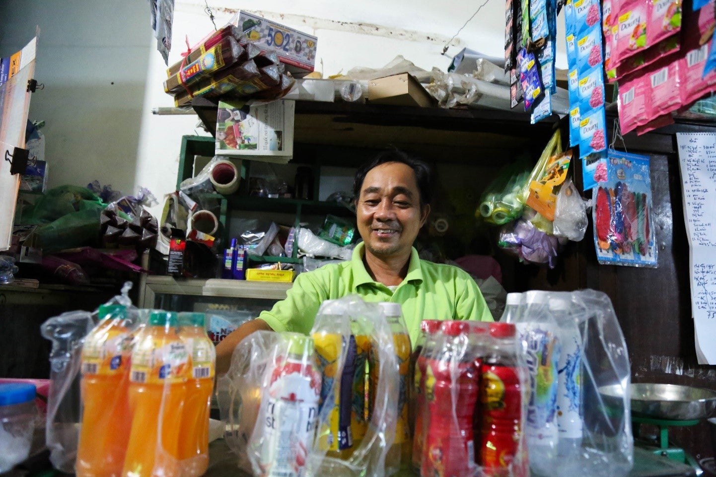 Vu Dinh Coi, 56, takes care of the housework and other chores for his wife’s rest. Photo: UN Women/Thao Hoang.