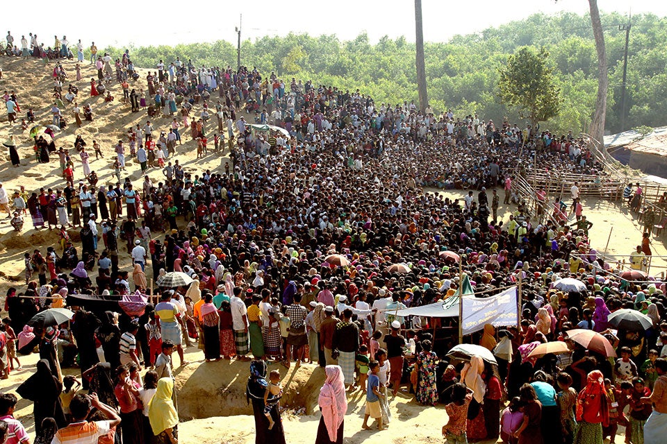 Bangladesh has been hosting Rohingya refugees from Myanmar for nearly three decades now. Recently, however, the escalating violence in Rakhine State, Myanmar, has displaced some 688,000 Rohingyas since August 2017. Photo: ActionAid Bangladesh/Md. Sariful Islam