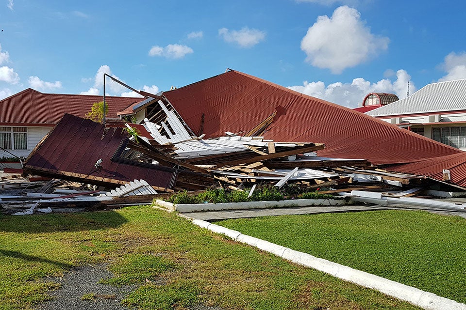 Tonga Parliament House which was flattened by TC Gita. Photo: UN Women/Mele Maualaivao