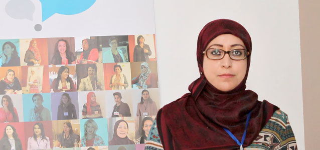 Ichrak Rhouma a participé au projet d’Académie politique. Le 6 mai 2018, elle a été élue au conseil municipal de Sidi Hassine, à Tunis. Photo : Aswat Nissa