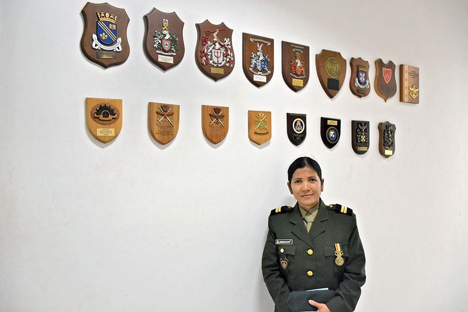 Marquita  da  Cunha  is  an  army  lieutenant  with  the  Falintil–Defence  Forces  of  Timor-Leste Photo: UN Women/Felix  Maia