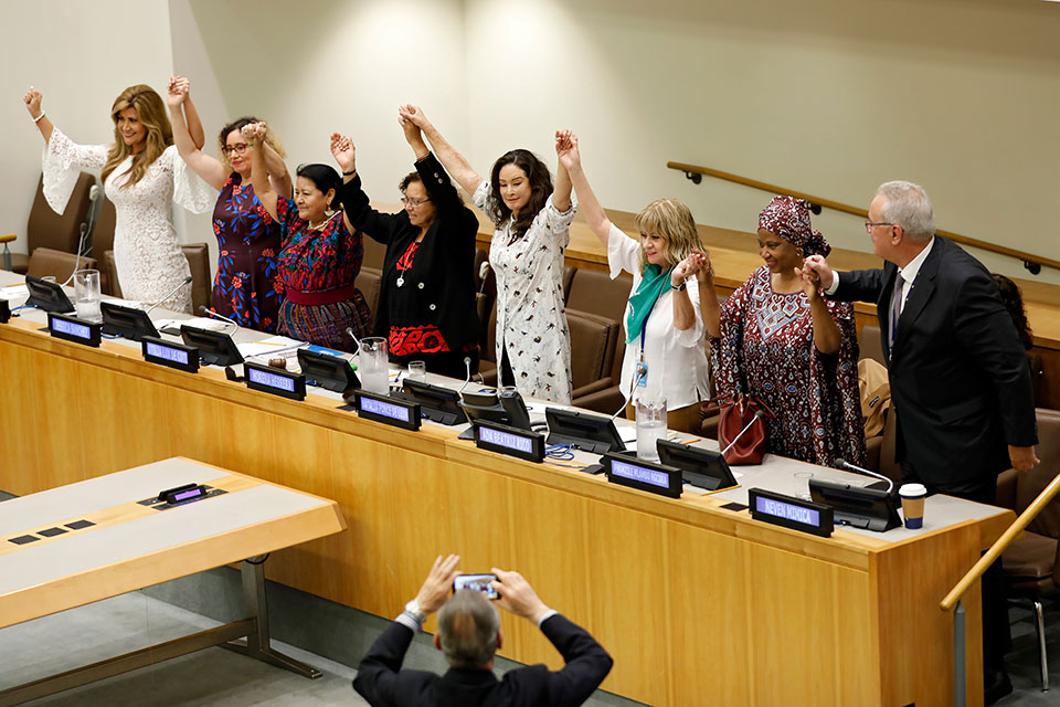 Panellists at the Spotlight on Femicide in Latin America event during the UN General Assembly. Photo: UN Women/Ryan Brown