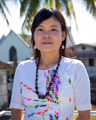 Htoi Director Nang Pu started her journey as a religious leader, later becoming a social worker, activist and defender of women’s rights. Photo: UN Women/Stuart Mannion