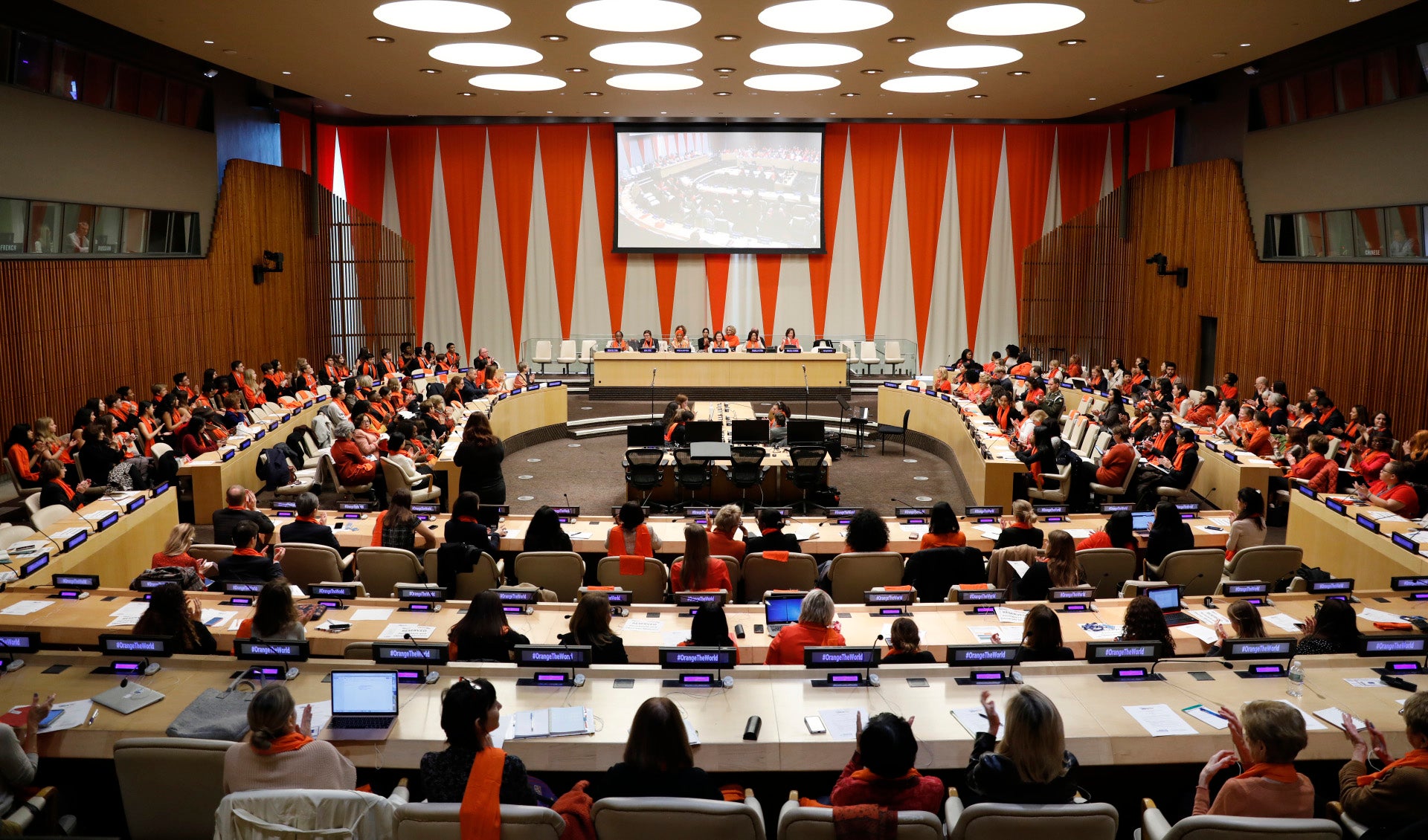 The official commemoration of the International Day for the Elimination of Violence against Women on 25 November in New York. Photo: UN Women/Ryan Brown