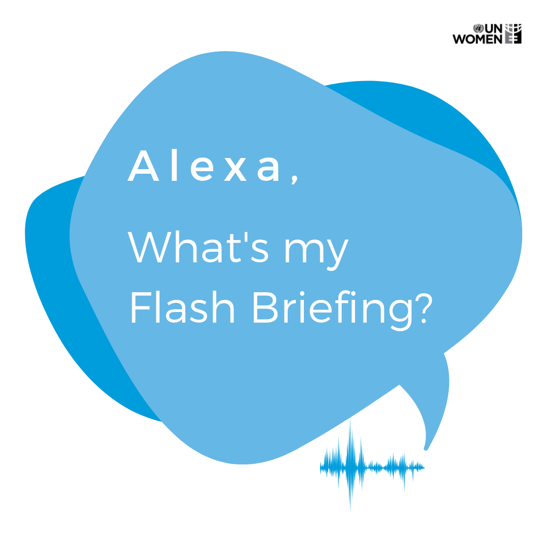 "Alexa, what's my flash briefing?"