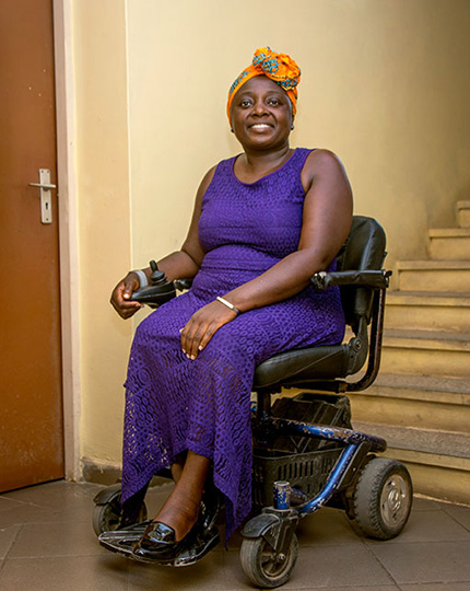 Lois Auta wants a seat in the House of Representatives so she can advocate for inclusive legislation. Photo: UN Women/Nathan Ali