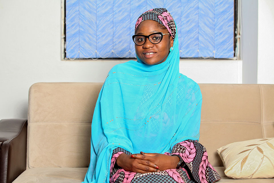 After training from UN Women, Zainab Sulaiman Umar, 26 is running for her State Assembly. Photo: UN Women/Nathan Ali
