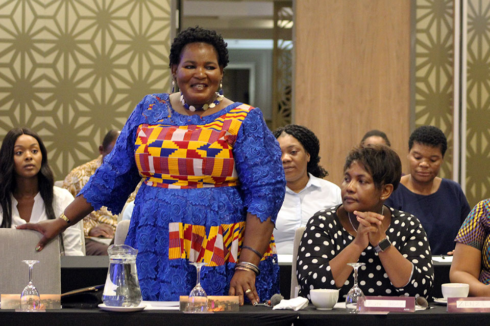 Women leaders discuss the formation of a National Chapter of the African Women’s Leadership Network (AWLN) in Namibia. Photo: UN Women